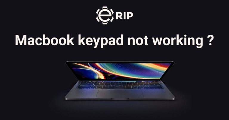 How to repair MacBook keypad not working