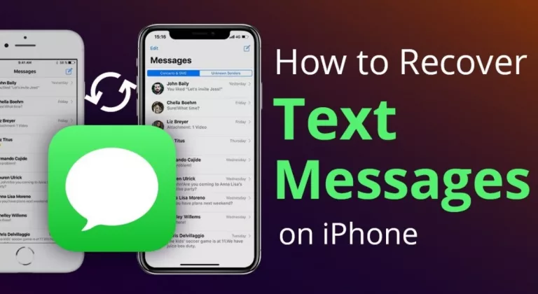 How do you recover deleted text messages from an iPhone?