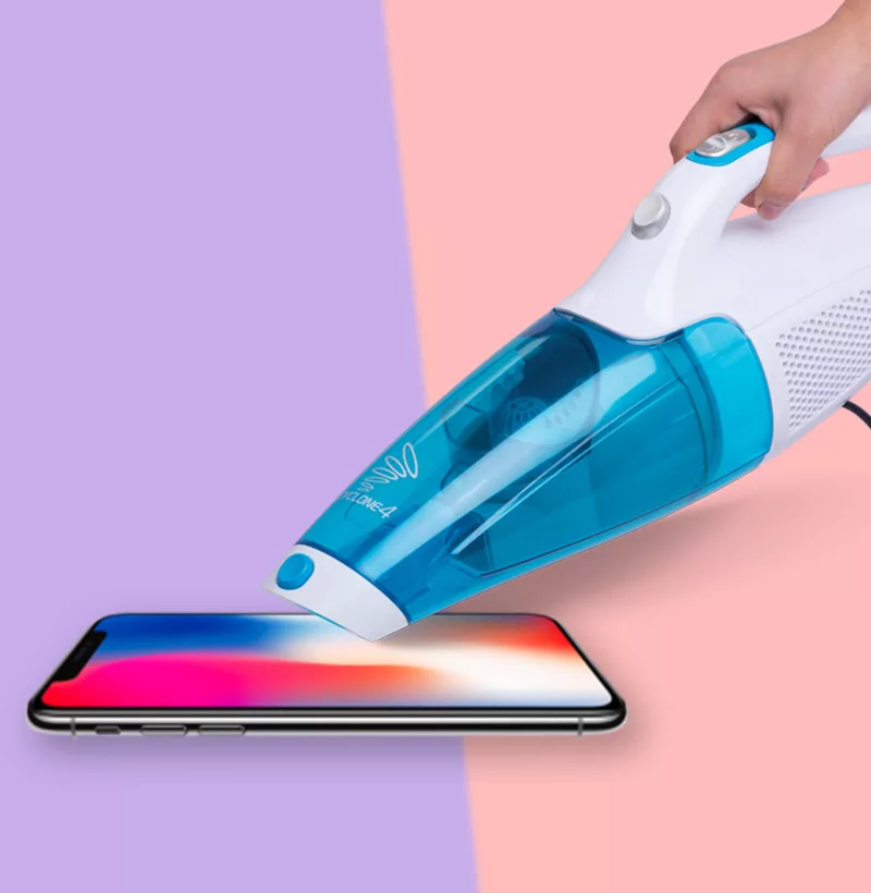 Using vacuum to dry a phone