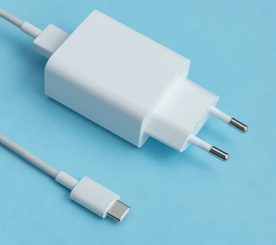 faulty, white-colored iPhone charger