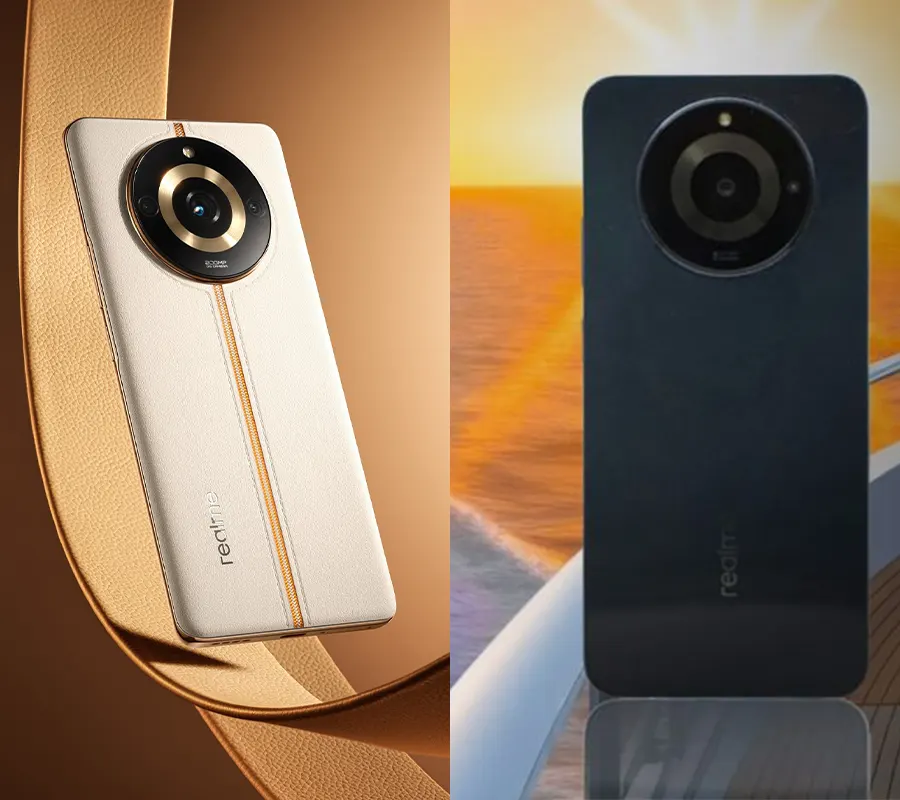 2 smartphones in which one is white & gold and second one is black